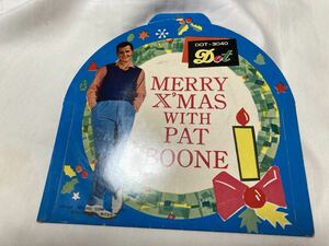 古いですレコード　メリークリスマス「Merry X‘Mas WITH」　PAT BOONEパット　ブーン　発売元日本ビクター(株)