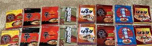 農心　袋麺　miniクリアファイルコレクション　韓国　ガチャ　コンプリート