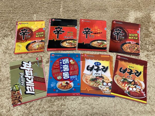 農心　袋麺　miniクリアファイルコレクション　韓国　ガチャ