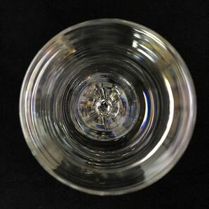 ●送料無料 未使用品 LALIOUE ラリック ペア ワイングラス 2客 高さ 約14cm・約200ml/クリスタルガラス グラス シャンパングラス ロータスの画像6