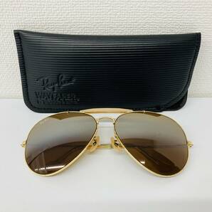 C051-H28-273◎RayBan レイバン サングラス メンズ メガネ 眼鏡 62□14 ファッション小物 ケース付の画像1