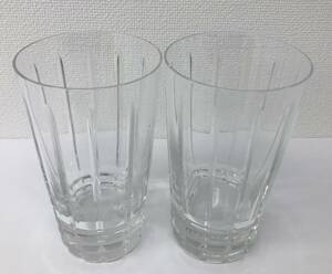 D134-SG2-314 Baccarat バカラ グラス ２点 約7.9×14cm 洋食器 酒器