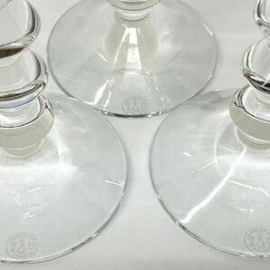 F026-H21-890 Baccarat バカラ シャンパングラス 食器 酒器 3本セット 高さ約22.5×口径約5.3cmの画像5