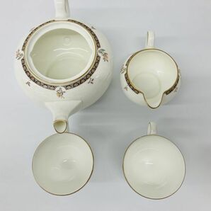 C001-SG2-31 WEDGWOOD ウェッジウッド ISIS ティーセット アンティーク ティーカップ ソーサー ミルクポット ポット プレート 食器の画像6