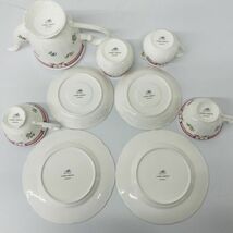 B018-SG2-7 LAURA ASHLEY ローラアシュレイ アリス ティーセット ティーポット カップ アンティーク インテリア 食器まとめ_画像2