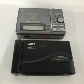 F229-H15-2928 SONY KENWOOD AIWA ポータブルプレーヤー 5点セット MD カセット CD など オーディオ機器の画像8