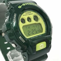 G263-SG2-258◎ CASIO カシオ G-SHOCK Gショック DW-6900CC グリーン メンズ デジタル 稼働 腕時計 ラウンド_画像5