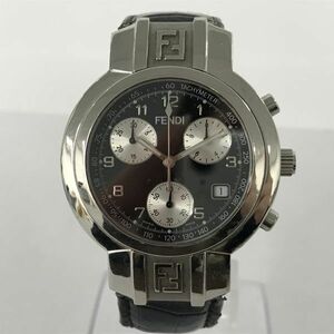 G272-SG3-54◎ FENDI フェンディ Orologi オロロギ 003-4500G-078 メンズ クオーツ 不動 腕時計 ラウンド クロノグラフ