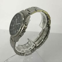 G275-O15-5174◎ SEIKO セイコー クロノグラフ 7T92-0CH0 メンズ クオーツ 不動 腕時計 デイト ラウンド ブラック文字盤_画像2