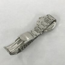 G275-O15-5174◎ SEIKO セイコー クロノグラフ 7T92-0CH0 メンズ クオーツ 不動 腕時計 デイト ラウンド ブラック文字盤_画像8