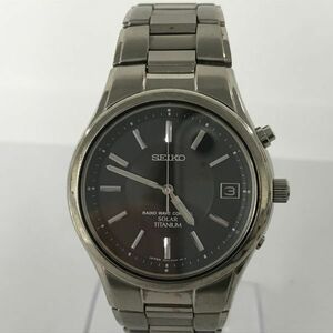 G276-K54-452◎ SEIKO セイコー RADIO WAVE CONTROL 7B22-0AD0 メンズ 電波ソーラー 稼働 腕時計 デイデイト ラウンド