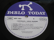 ☆SARAH VAUGHAN サラ・ヴォーン♪I LOVE BRAZIL☆Milton Nascimento/Tom Jobim/etc☆Pablo ポリドール MTF 1601☆帯付LP☆_画像5