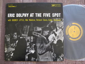 ☆ERIC DOLPHY♪AT THE FIVE SPOT Vol.1☆Booker Little/Mal Waldron/Richard Davis/etc☆Prestige NEW JAZZ ビクター SMJ-6572☆LP☆