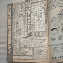 送料無料即決！週刊大衆1996年1月15日号細川ふみえ 玉井敬友中村梅雀南野陽子麻宮淳子島田百合花蛭子能収_画像2