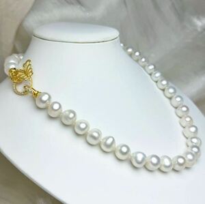  butterfly . design book@ pearl necklace 10-11mm natural pearl necklace 42cm