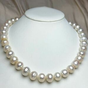 南洋パールネックレス43cm 本真珠ネックレス11-13mm Pearl jewelryの画像2