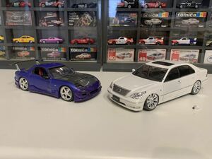 ホットワークス 1/24 セルシオ fd3s ジャンク！　限定フラッシュライト付