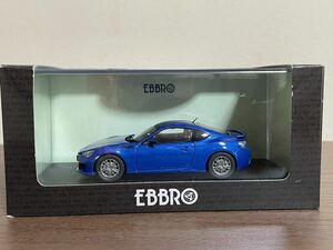 絶版品　未使用品 EBBRO HOT! シリーズ　1／43 SUBARU BRZ WRブルー 44778