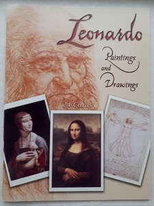 新品　レオナルド・ダ・ヴィンチ　絵画 作品集　ポストカード　24枚　冊子形式　Leonardo da Vinci　アート　