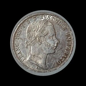 オーストリア フランツヨーゼフ フローリン銀貨 1860 A