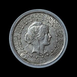 ブラジル 1000レイズ銀貨 1912年