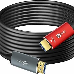 Twozoh HDMI 光ファイバーケーブル 30M 4Kファイバー HDMI コード 4K@60Hz/18Gbps対応