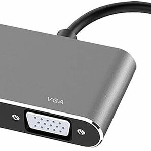 USB Type-C to HDMI VGA 変換 アダプタ USB-C から HDMI/VGA に映像出力 コンバータ 4K 1080P 対応 ディスプレイ プロジェクター