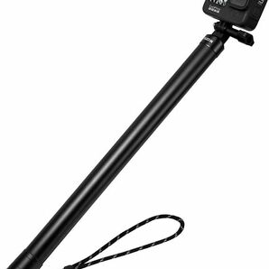 TELESIN Insta360用 GoPro用 3M 超長自撮り棒 炭素繊維 自撮り棒 40cm-300cm 6段自由伸縮 1/4ネジ付き ポール