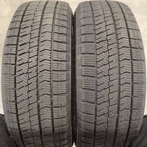 冬4本SET 会社宛 送料無料 185/60R15×5.5J 84Q ブリヂストン ブリザック VRX2 2022年 アルミ フィット グレイス ラティオ アクア NO,C4466_画像4