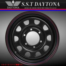 新品 4本価格 会社宛 送料無料 15×6.5J 139.7-6穴 +40 SHONE SST DAYTONA デイトナブラック 赤/青ライン ハイエース キャラバン NO,SH396_画像2