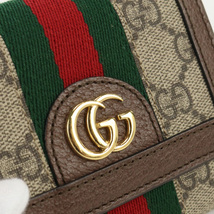 中古良品グッチGUCCI オフィディア コンパクトジップ ブランド 財布 523174 96IWG 8745 ランク：A us-2_画像3