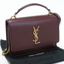 中古美品サンローランSAINT LAURENT サンセット チェーンウォレット ブランド ハンドバッグ 533026 ランク：S us-1_画像1