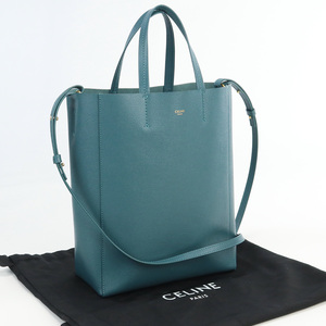 中古良品セリーヌCELINE バーティカル スモール レザー ブランド トートバッグ189813XBA.07PS ランク：A us-2 2WAY ショルダー レディース