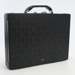 中古良品ディオールChristian Dior ディオール ロック ブリーフケース 1LXBR157CDP H43E ブラック ランク：A us-2