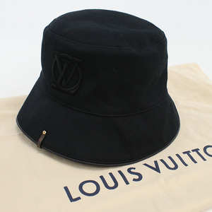 中古良品ルイヴィトンLOUIS VUITTON ハット ブランド M7054M ブラック ランク：A us-2