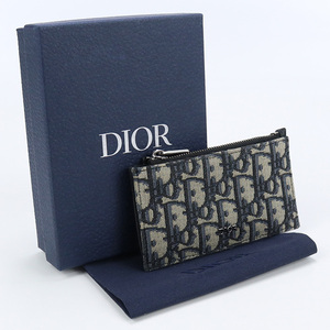  used good goods Dior Christian Dior Zip card holder Dior ob leak 2ESBC250YSE H05E navy series rank :A us-2 men's 