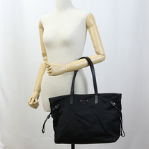 中古良品プラダPRADA トートバッグ ブランド 1BG401 064 F0002 ブラック ランク：A us-2 レディース_画像10