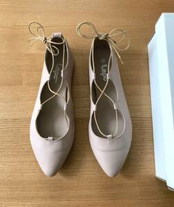 Spick & Span buy / Lepo race up shoes / pink beige / 39 ( approximately 25cm)/ ballet shoes shoes 