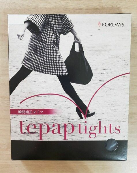 フォーデイズ　瞬間補正タイツ　tepap tights ネイビー