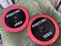 10kg × 2枚セット FIGHTING ROAD ファイティング ロード アイアンプレート バーベル プレート トレーニング 筋トレ ダンベル _画像1