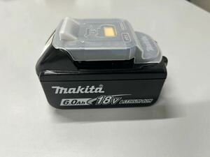 【即納】送料無料 美品　makita マキタ 純正 18V バッテリー 6.0Ah 雪マークあり 残量表示付き BL1860B 電動工具