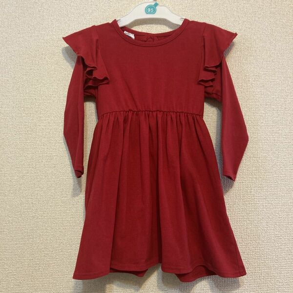 子供服　enchante petit ワンピース　レッド　110