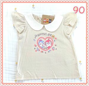 キッズトップス アンパンマンTシャツ ドキンちゃん コキンちゃん 90