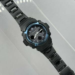 極美品 CASIO G-SHOCK AWG-M100BC-2AJF タフソーラー 電波受信 電波ソーラー マルチバンド6 ブラック ブルー 反転液晶 メタルコアバンドの画像10