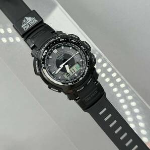 未使用同様 極美品 PROTREK PRW-5100-1JFタフソーラー 電波受信 電波ソーラー マルチバンド6 コンパス.気圧.温度トリプルセンサー ブラックの画像10