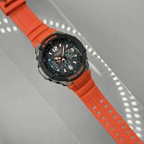 未使用 極美品 箱説タグ付G-SHOCK GW-3000M-4A スカイコックピット タフソーラー 電波受信 電波ソーラー マルチバンド6 オレンジ ブラックの画像10