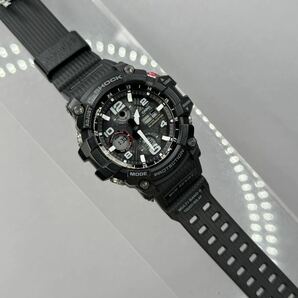 美品 G-SHOCK GWG-100-1A8JF MUDMASTERマッドマスター タフソーラー 電波受信 電波ソーラー マルチバンド6 ブラック仕様 アナデジ レッドの画像10