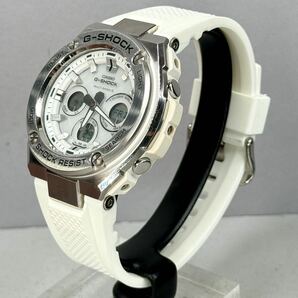 美品 G-SHOCK GST-W310-7AJF G-STEEL/Gスチール タフソーラー電波受信 電波ソーラー マルチバンド6 メタルベゼル ホワイト アナデジの画像7