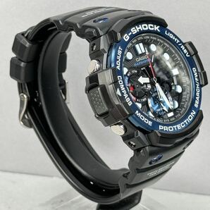 極美品 G-SHOCK GN-1000B-1AJF GULFMASTER ガルフマスター 方位.温度計搭載 ツインセンサー アナログ/デジタル アナデジ 反転液晶 ブラックの画像6