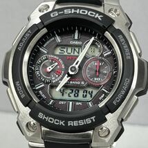 未使用同様 極美品 G-SHOCK MTG-1500-1AJF MT-G タフソーラー 電波受信 電波ソーラー マルチバンド6 シルバー ブラック メタルバンド_画像1